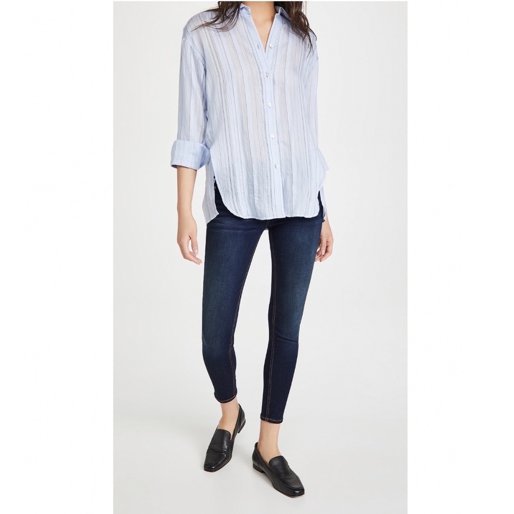 Rag & Bone Cate Mid-Rise Ankle Skinny Jeans Carmen Dark Wash 27